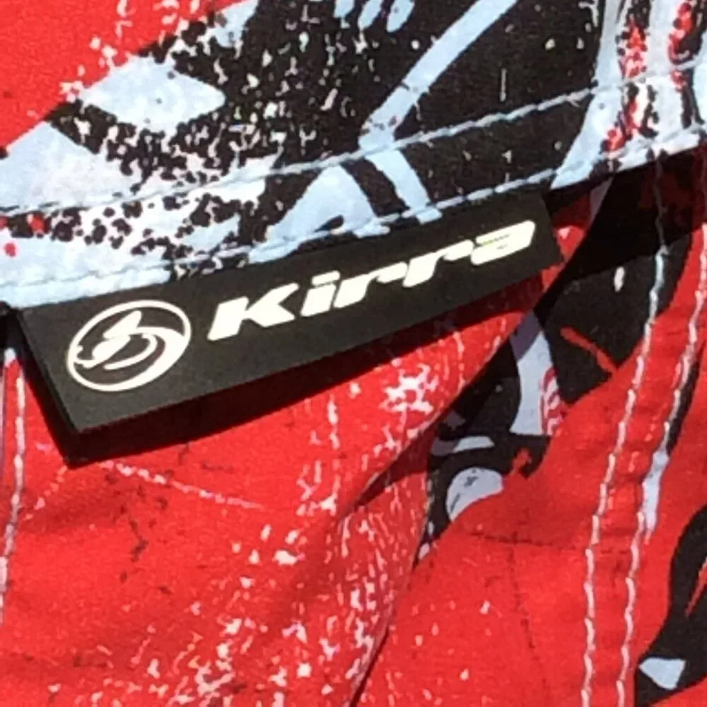 Kirra Mens Size 32 Red Black White Abstract Board Shorts Swim Trunks‎